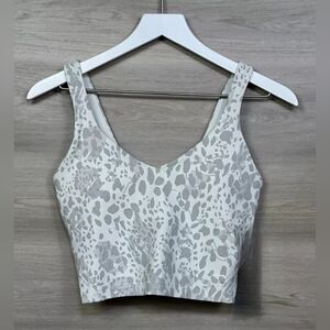 Lululemon Align tank - Cheetah Camo Antique White Multi - size 8